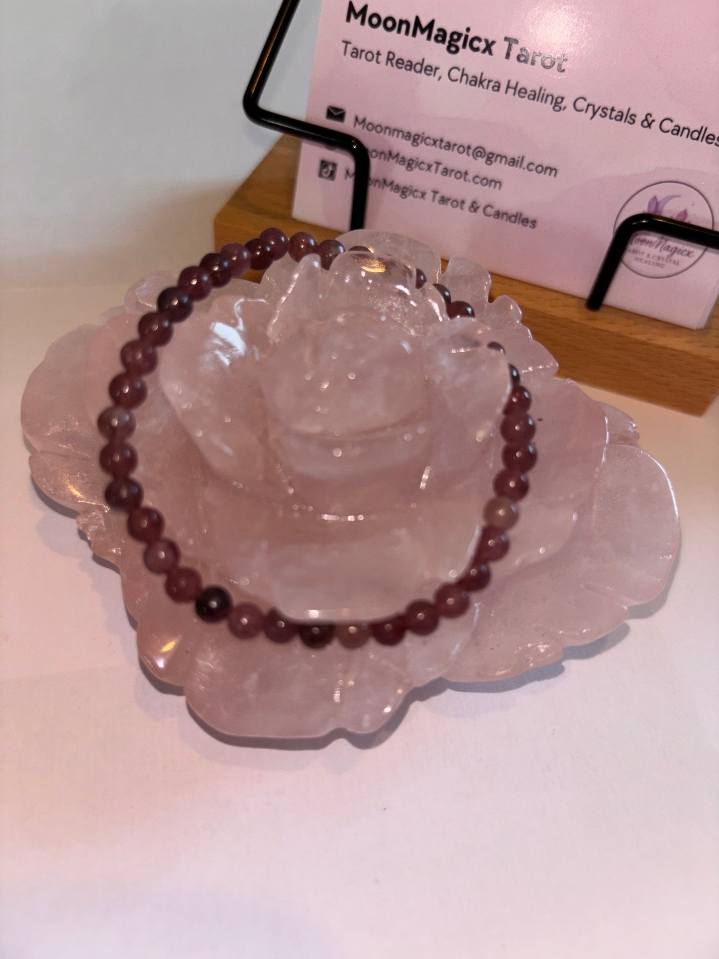 Grade A Natural Lepidolite Bracelet