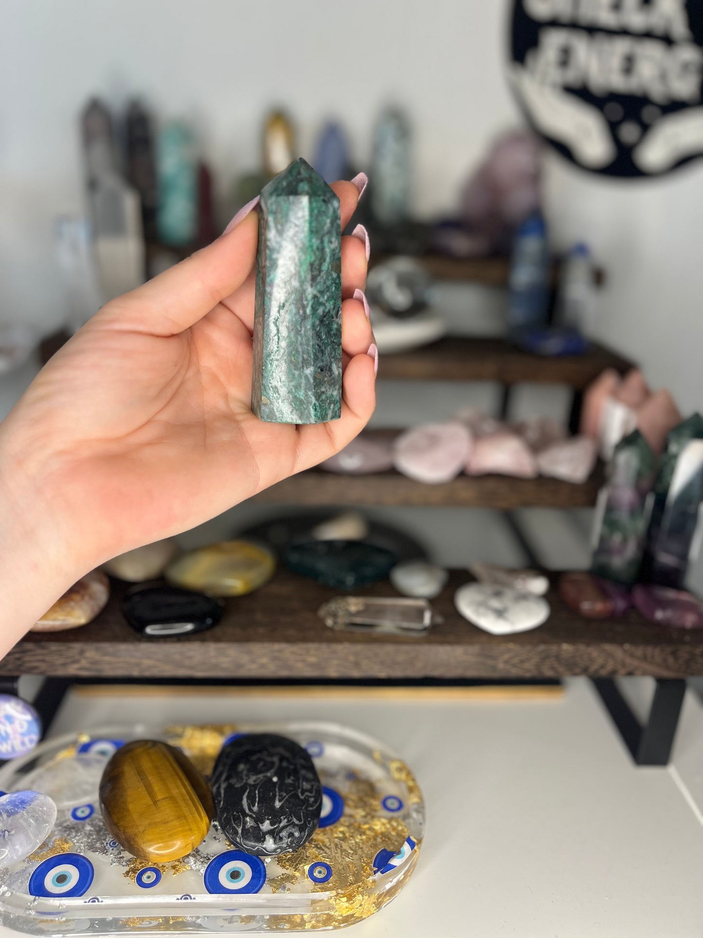 Green Kyanite Tower