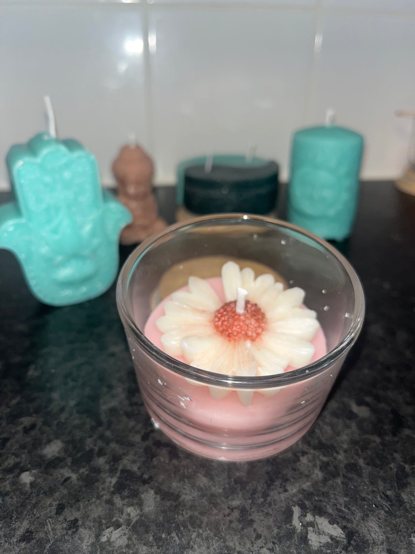 4oz Daisy Candles