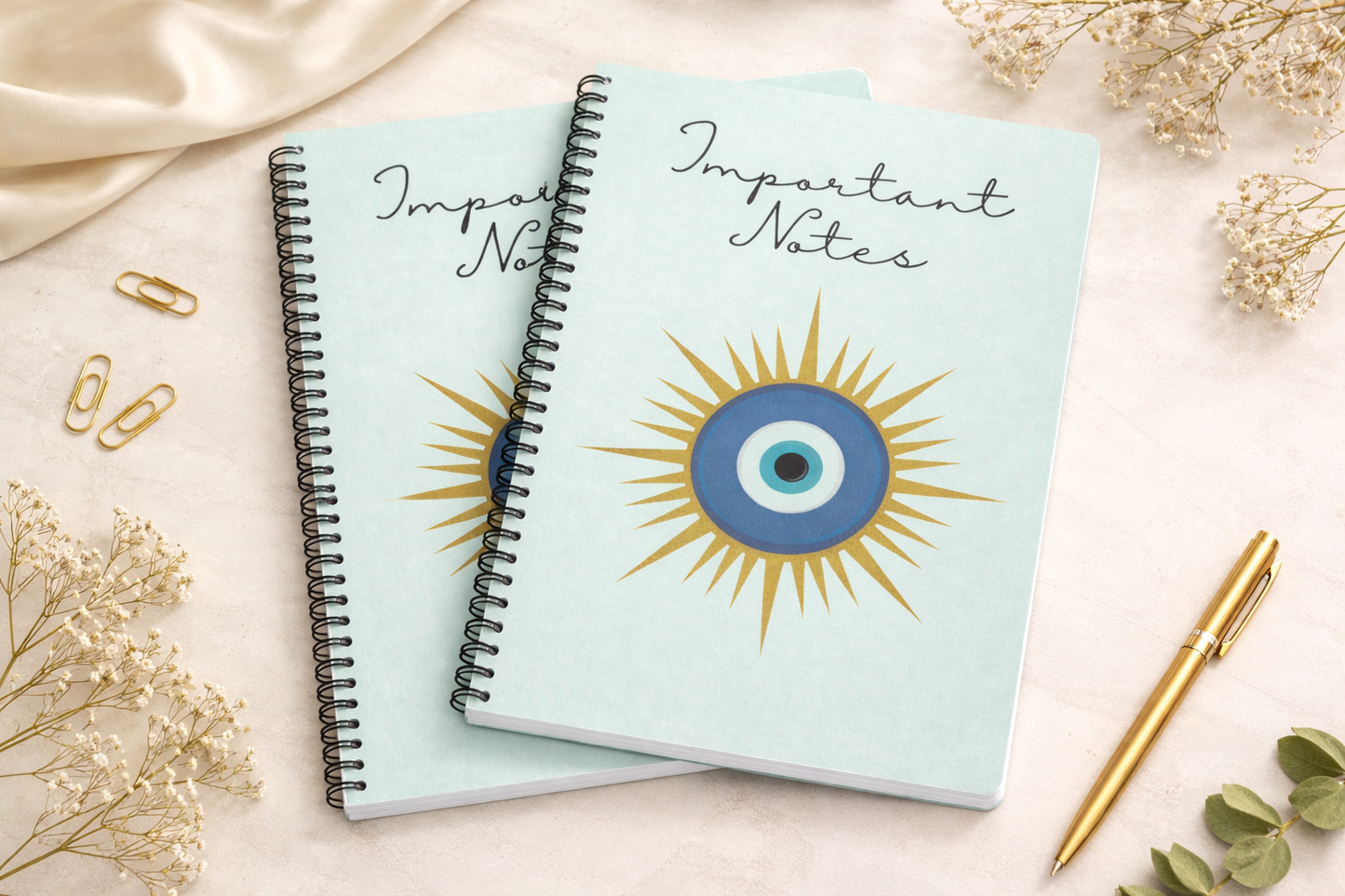 Evil Eye Important Notes A4 Notebook