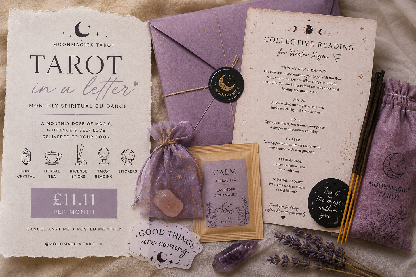 Tarot In A Letter — Premium Monthly Subscription