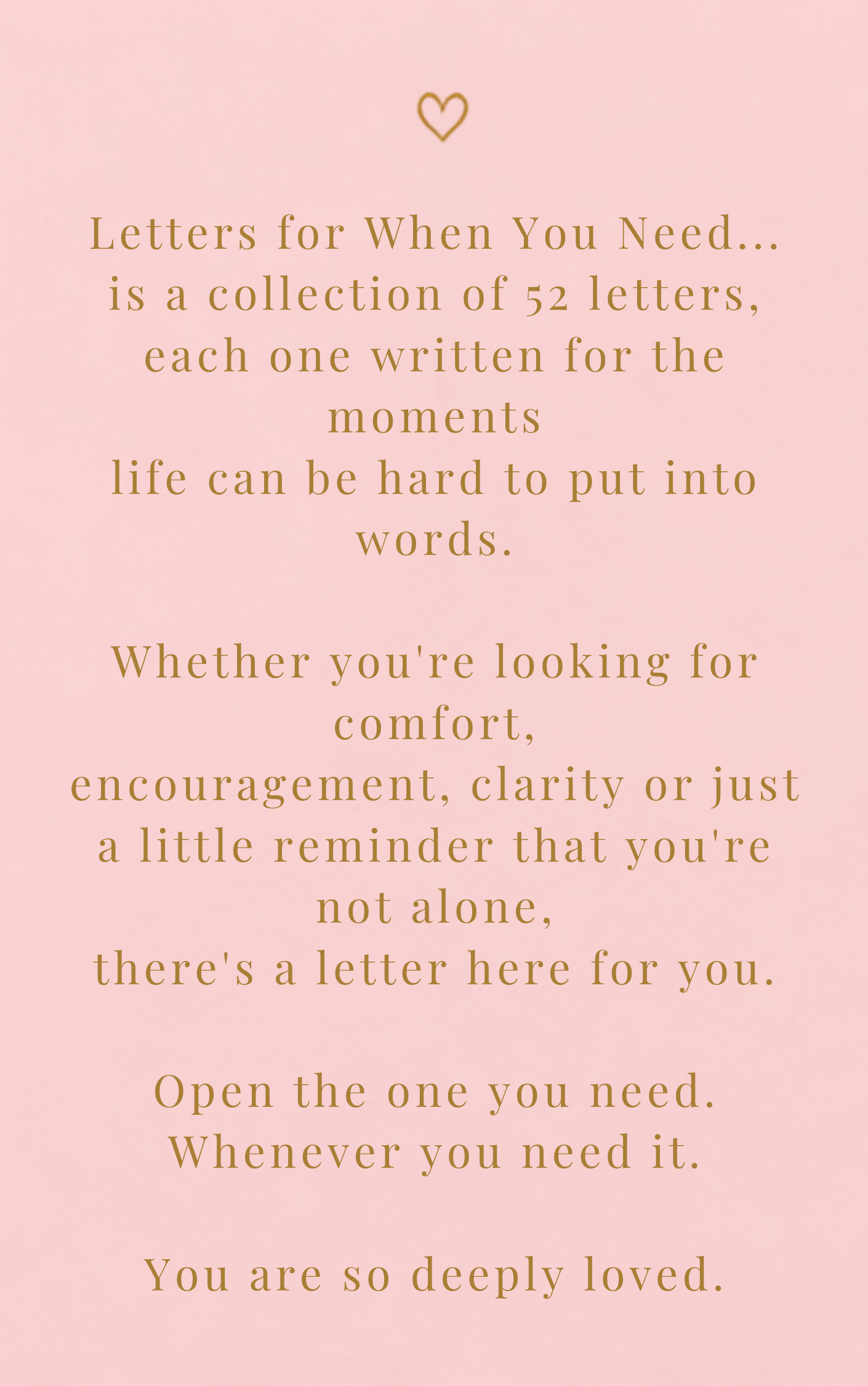 Letters For When You Need… PDF VERSION