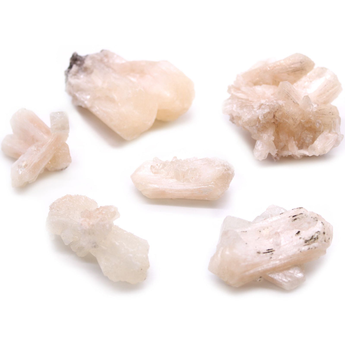Stilbite Combination with Appophyllite 20-30mm - Set of 6