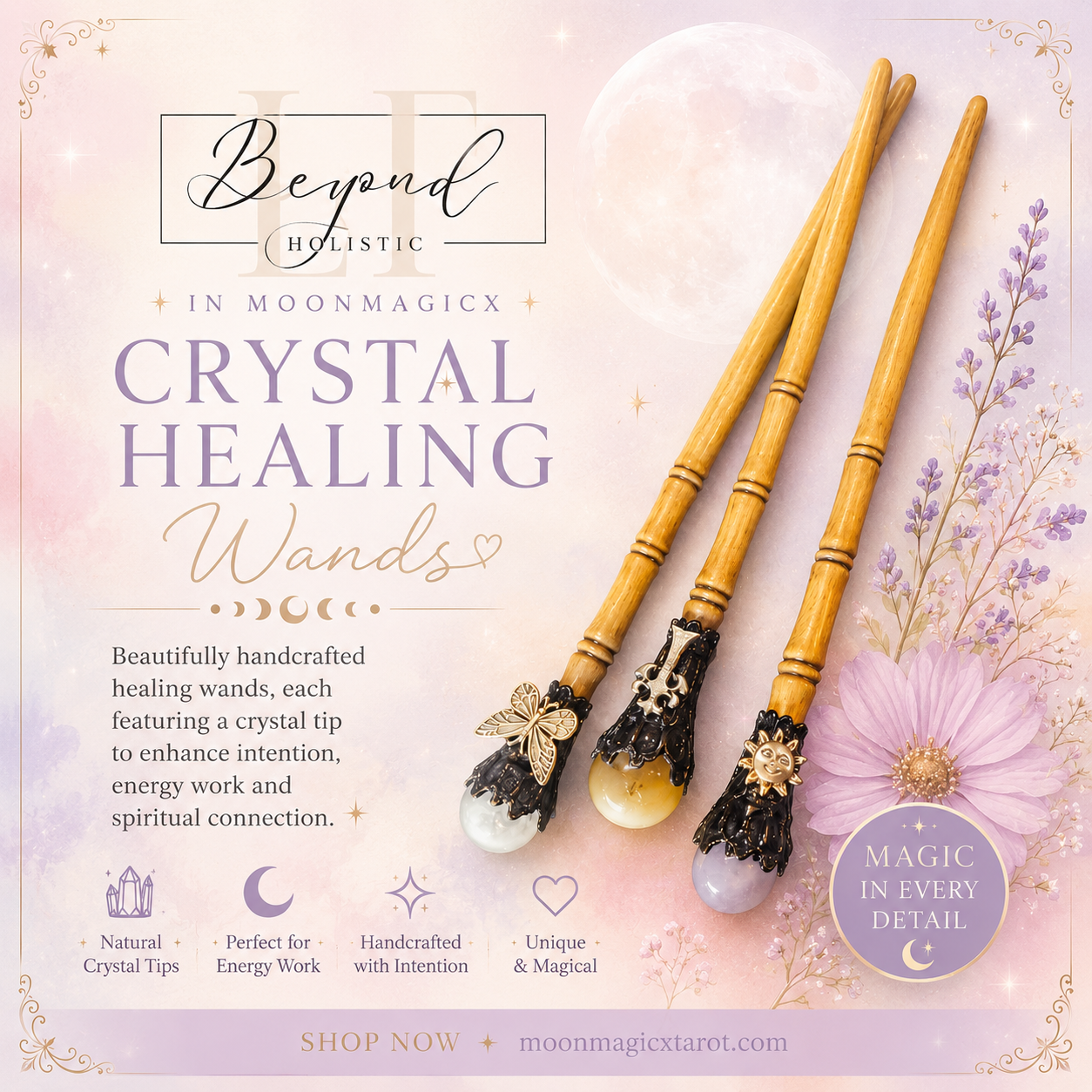 Crystal wands