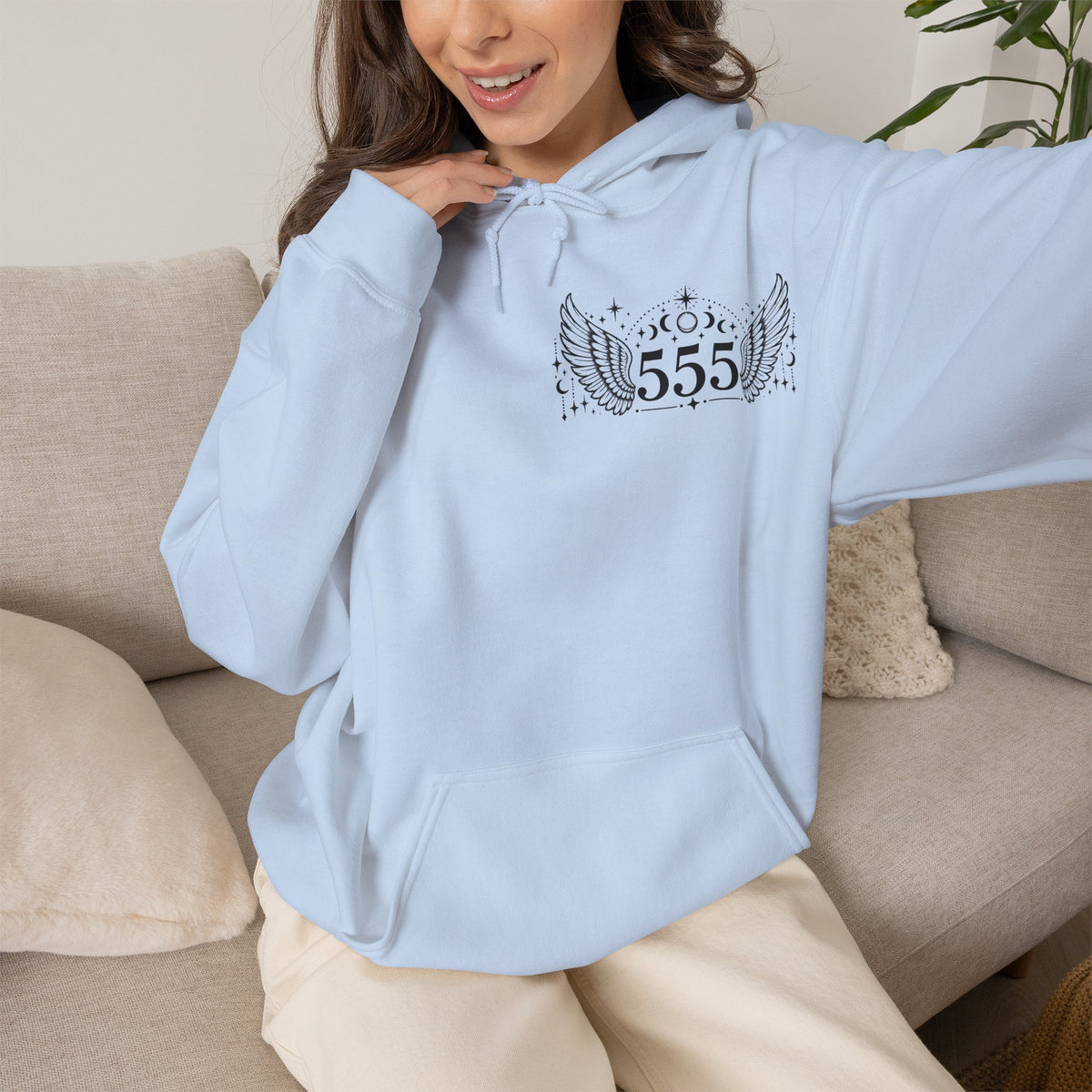 555 Angel Number Hoodie | Transformation & New Beginnings