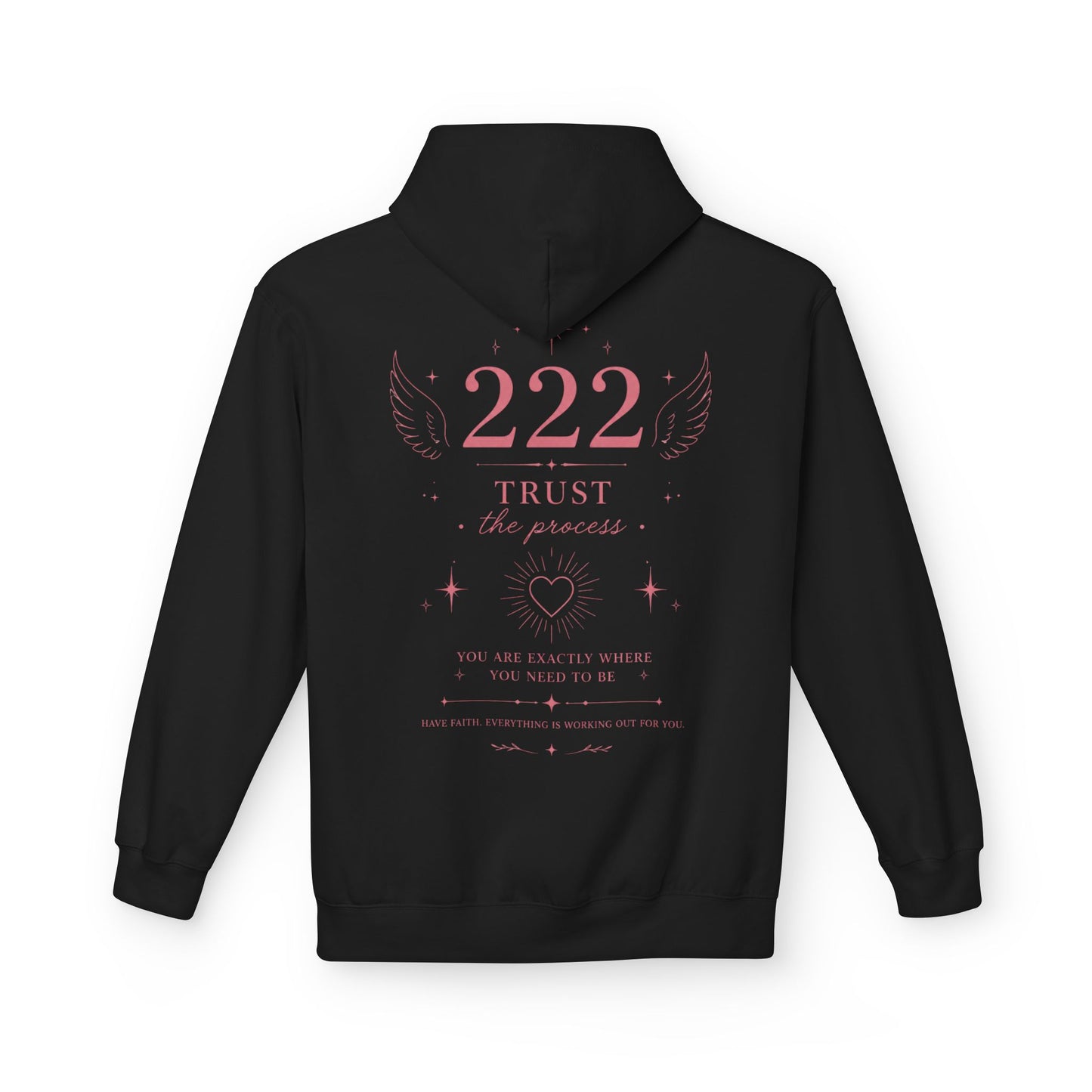 222 Angel Number Hoodie — Spiritual Numerology Graphic Hoodie