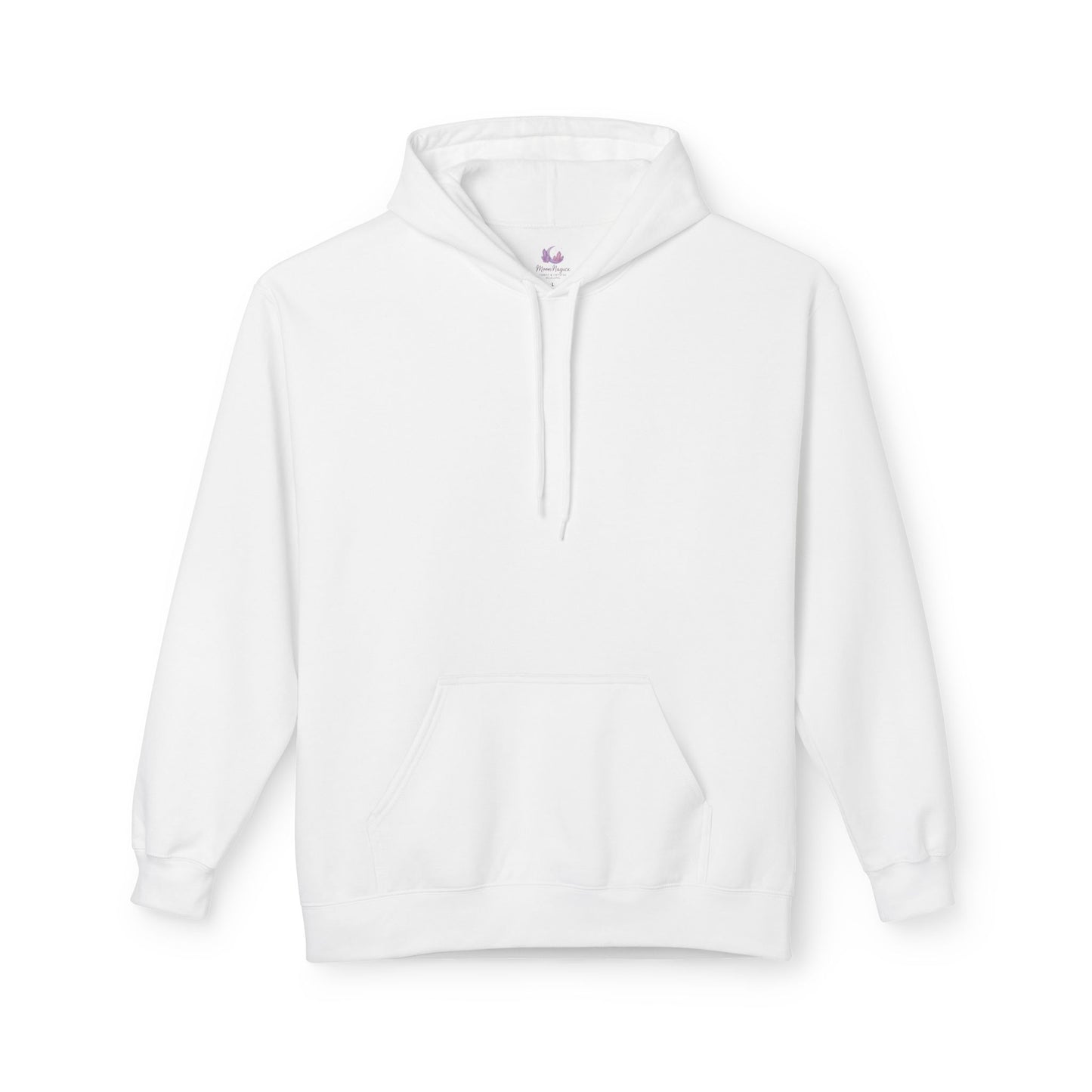 Moon Phase Graphic Hoodie — Minimal Celestial Back Print