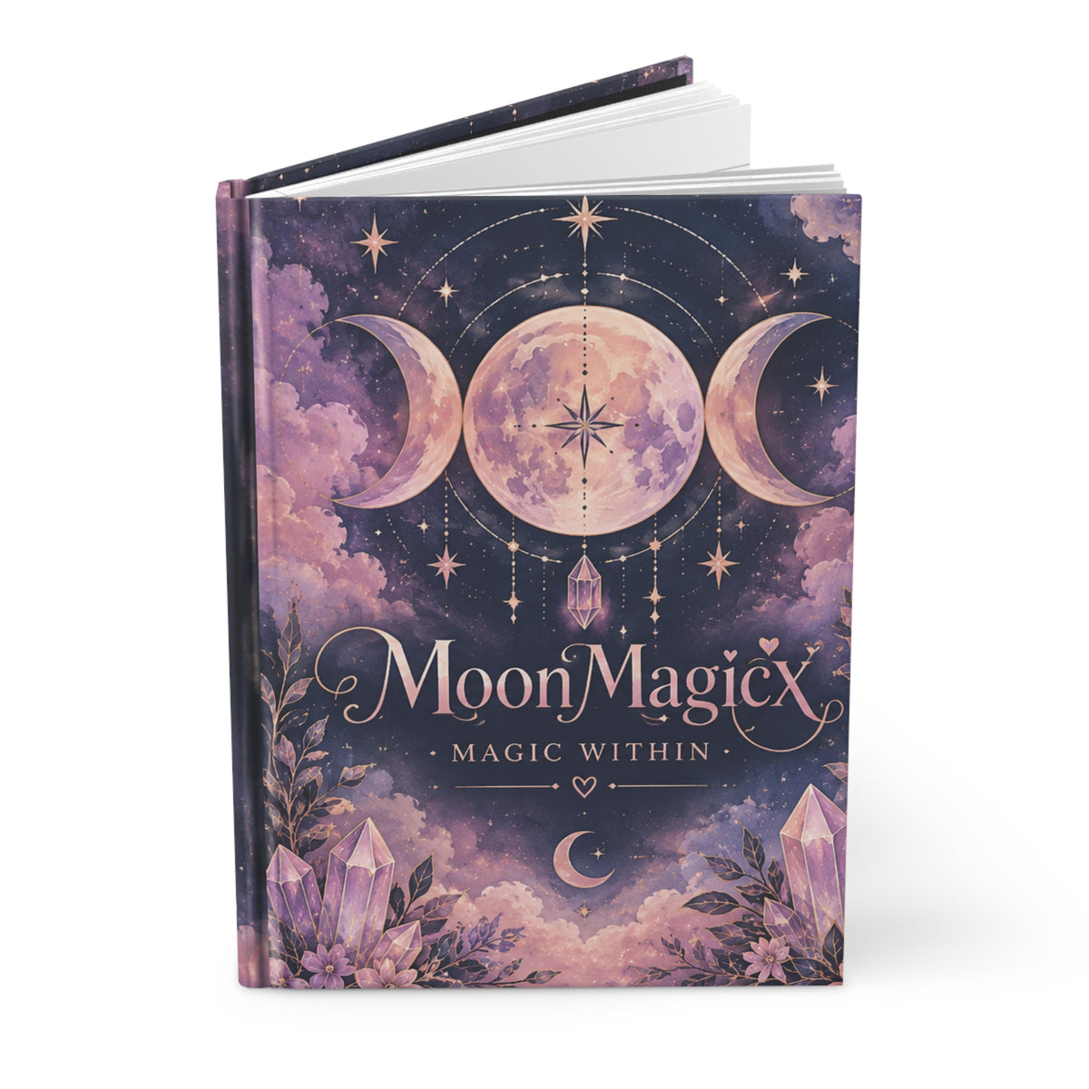 MoonMagicx Hardcover Lined Notebook