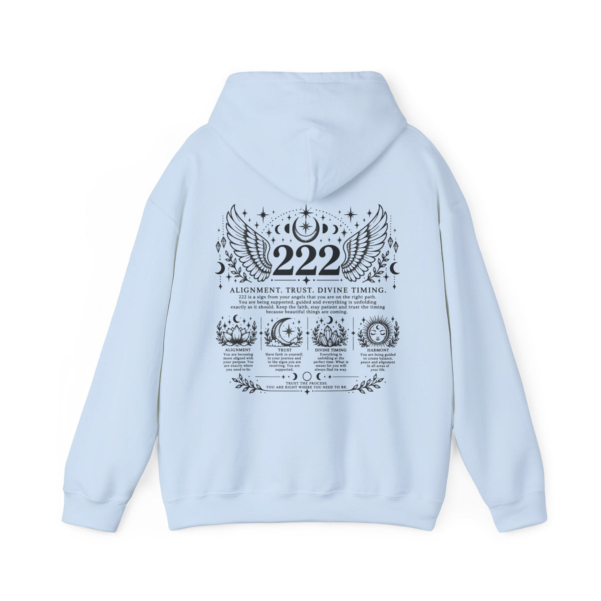222 Angel Number Hoodie | Alignment, Trust & Divine Timing