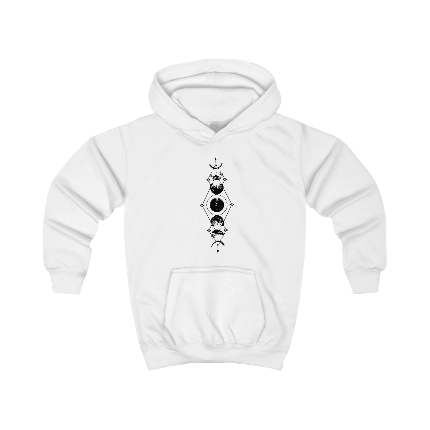 Kids Hoodie - 'Moon Child' Stay Wild Celestial Graphic Hoodie for Children