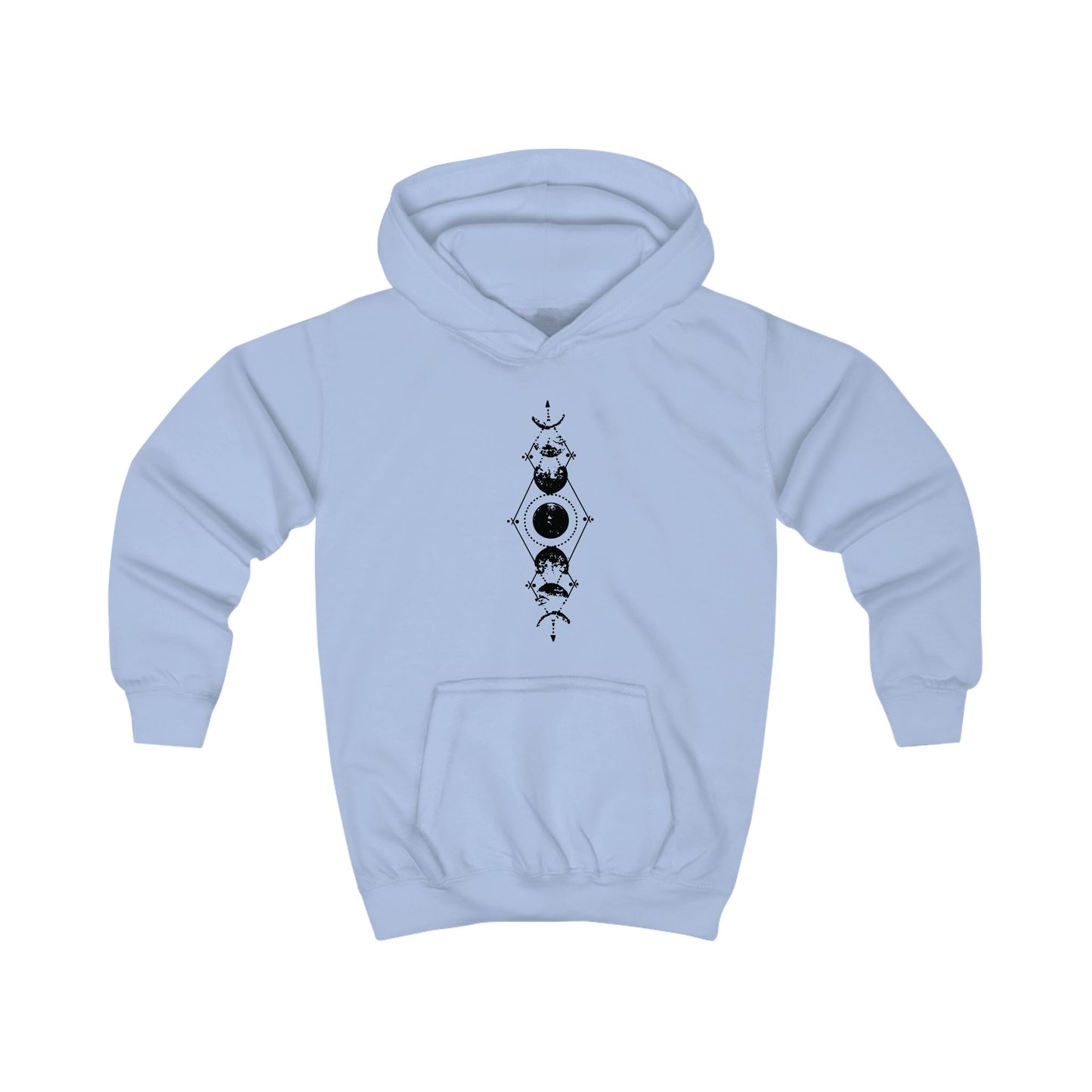 Kids Hoodie - 'Moon Child' Stay Wild Celestial Graphic Hoodie for Children