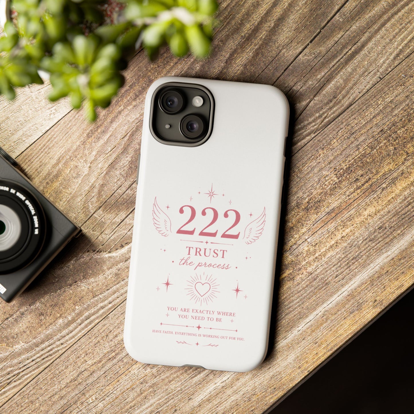 222 Trust the Process Phone Case — Angel Number Spiritual iPhone Case
