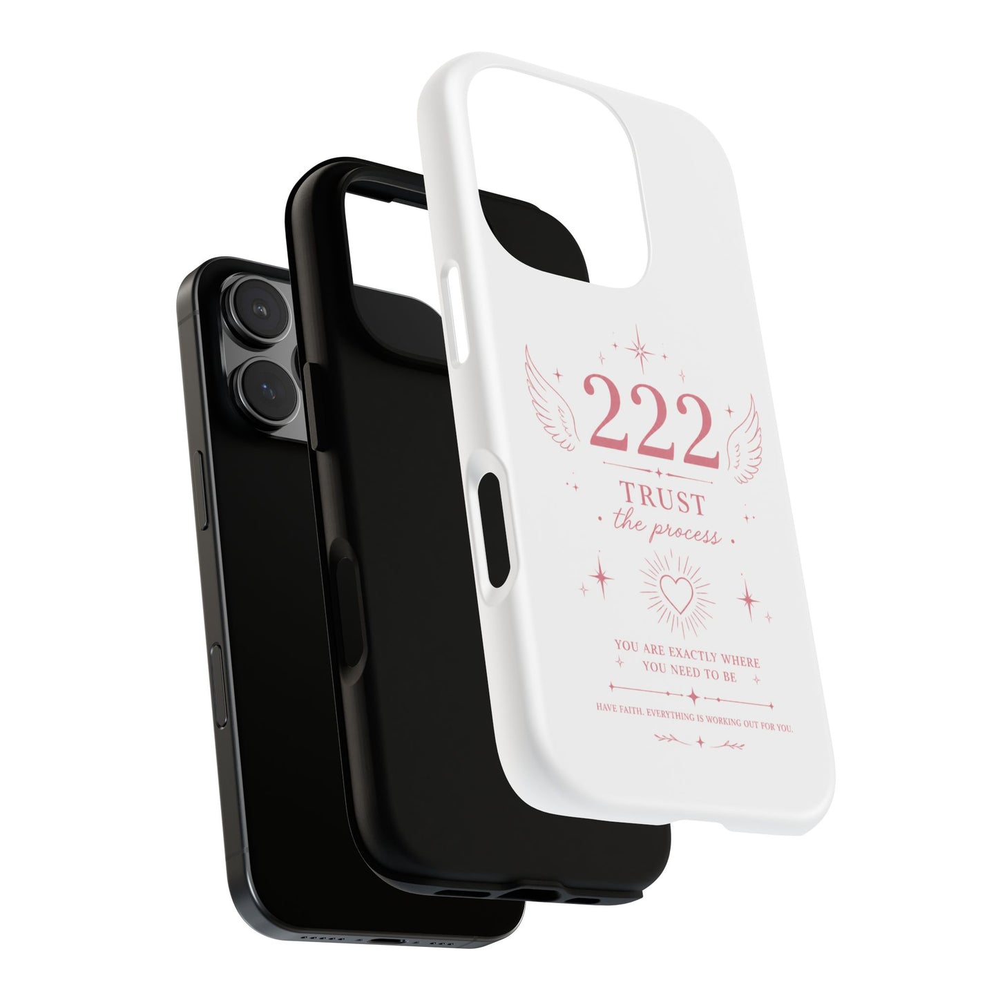 222 Trust the Process Phone Case — Angel Number Spiritual iPhone Case