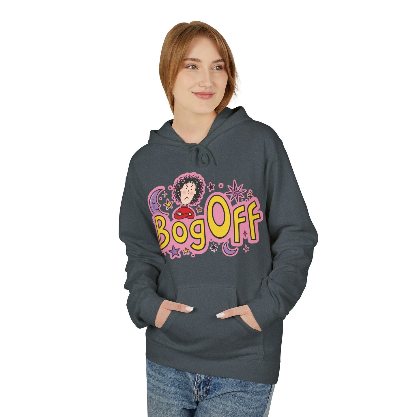 Bog Off Hoodie — Cute Retro 'Bog Off' Graphic Pullover