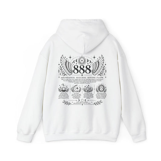 888 Angel Number Hoodie | Abundance, Success & Divine Flow