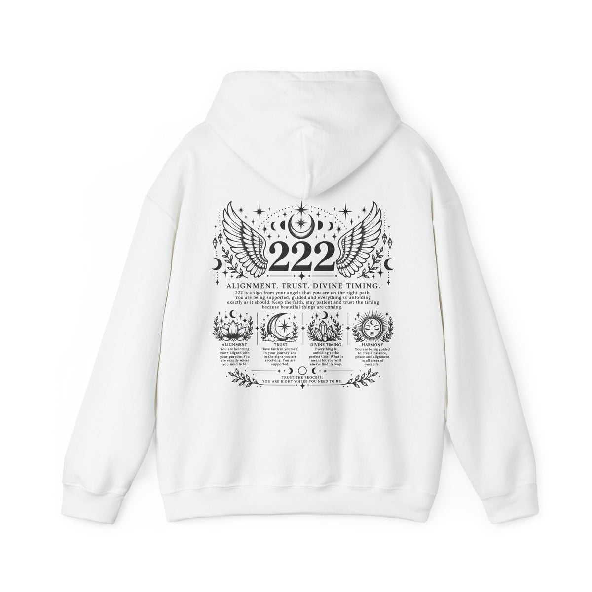 222 Angel Number Hoodie | Alignment, Trust & Divine Timing