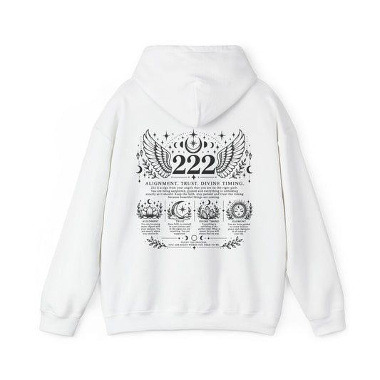 222 Angel Number Hoodie | Alignment, Trust & Divine Timing