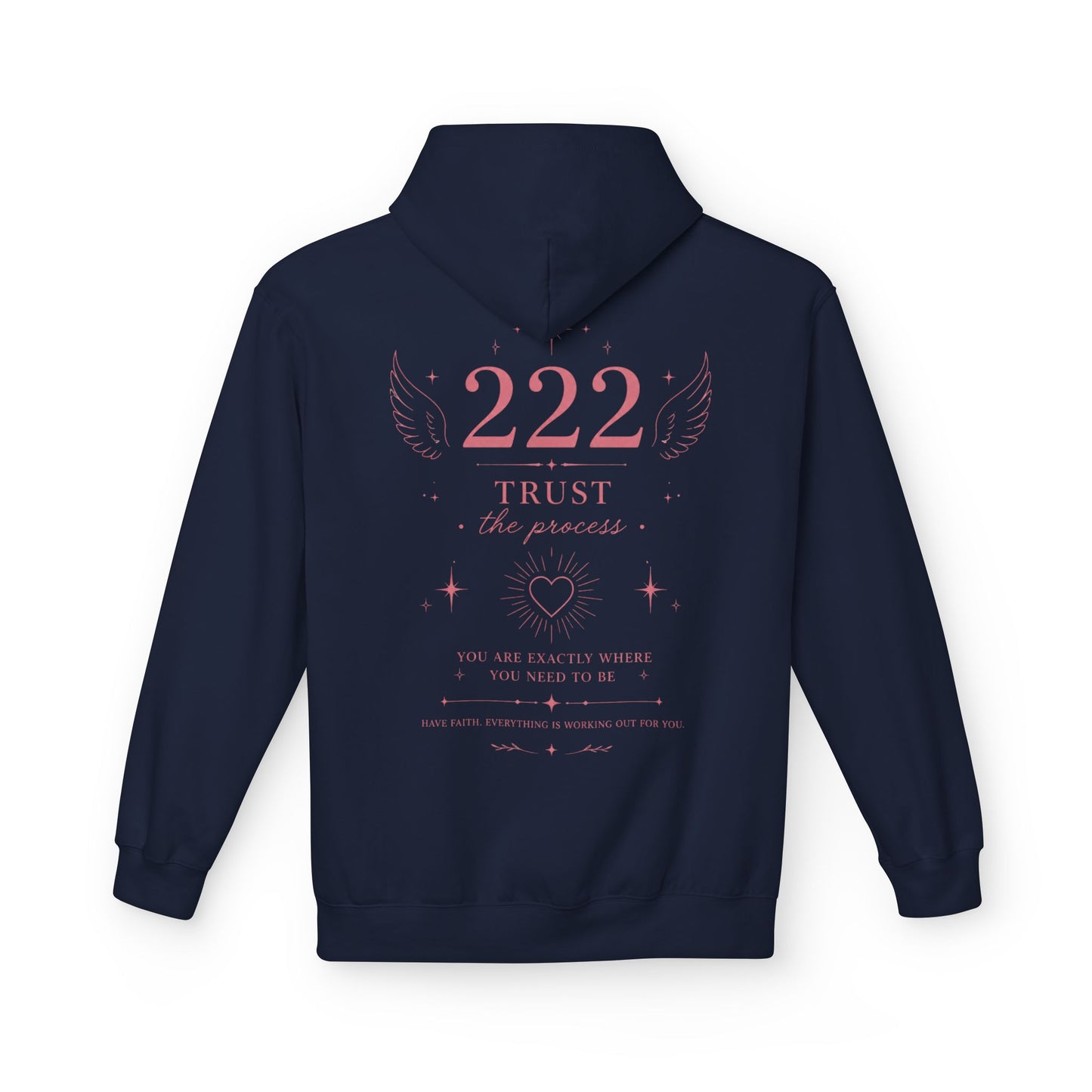 222 Angel Number Hoodie — Spiritual Numerology Graphic Hoodie