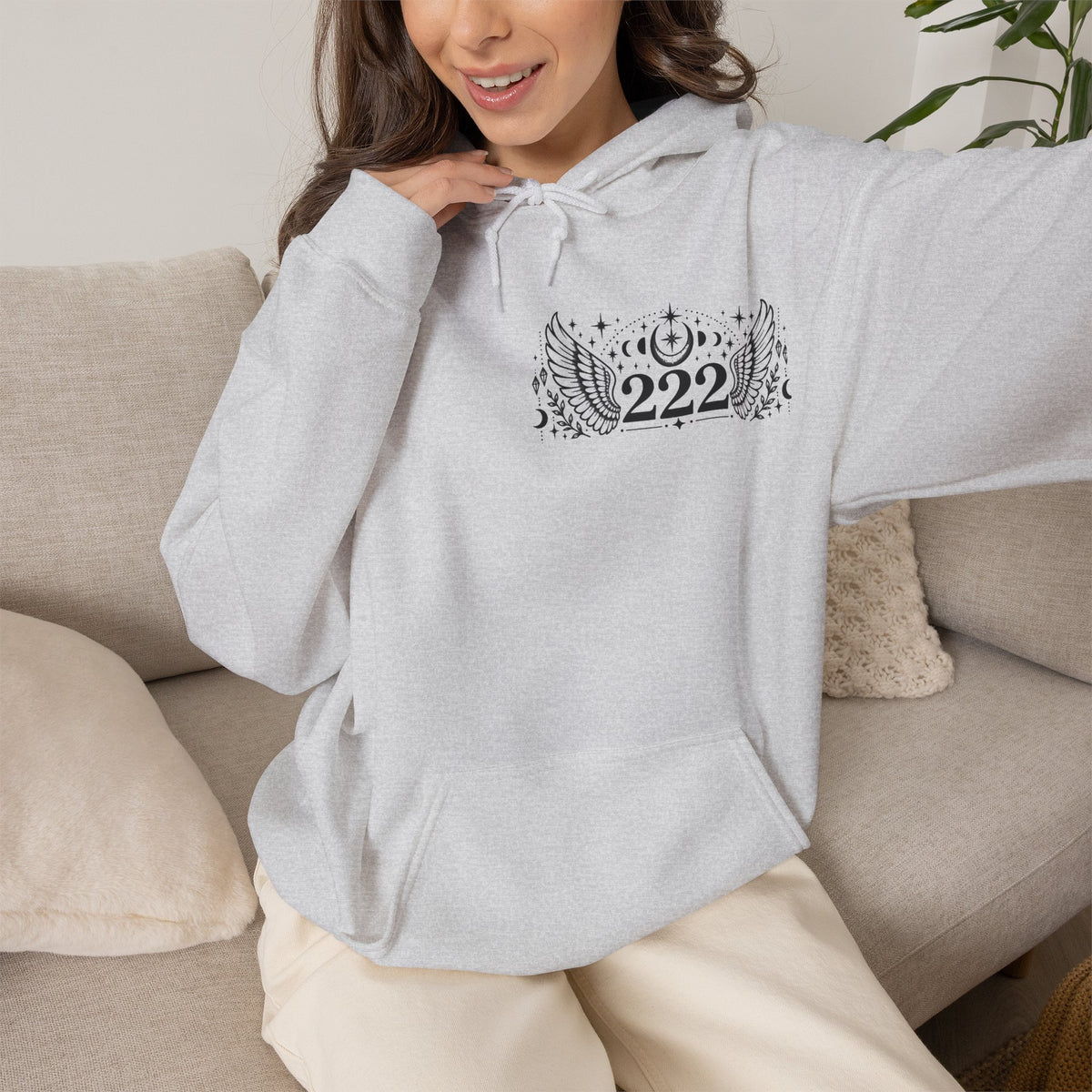 222 Angel Number Hoodie | Alignment, Trust & Divine Timing