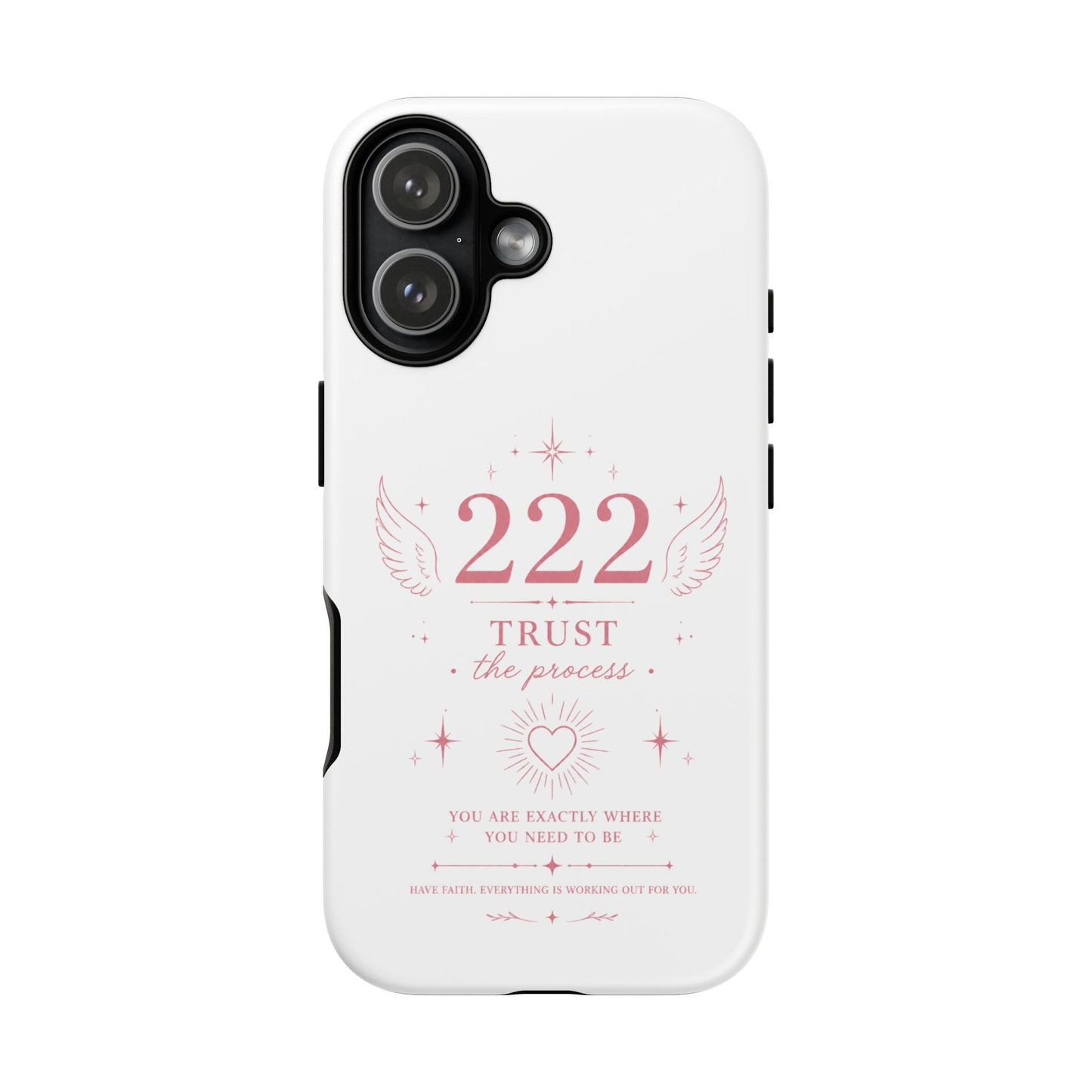 222 Trust the Process Phone Case — Angel Number Spiritual iPhone Case