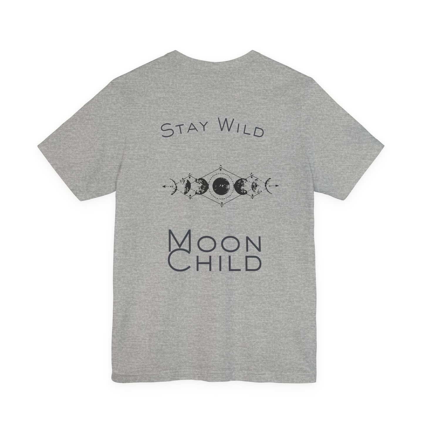 Moon Child T-Shirt — "Stay Wild" Boho Moon Phase Tee