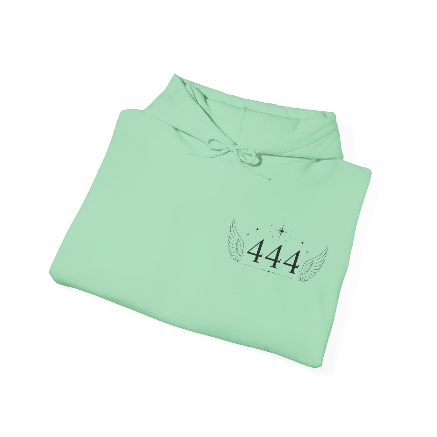444 Angel Number Hoodie – Spiritual Winged Numerology Sweatshirt