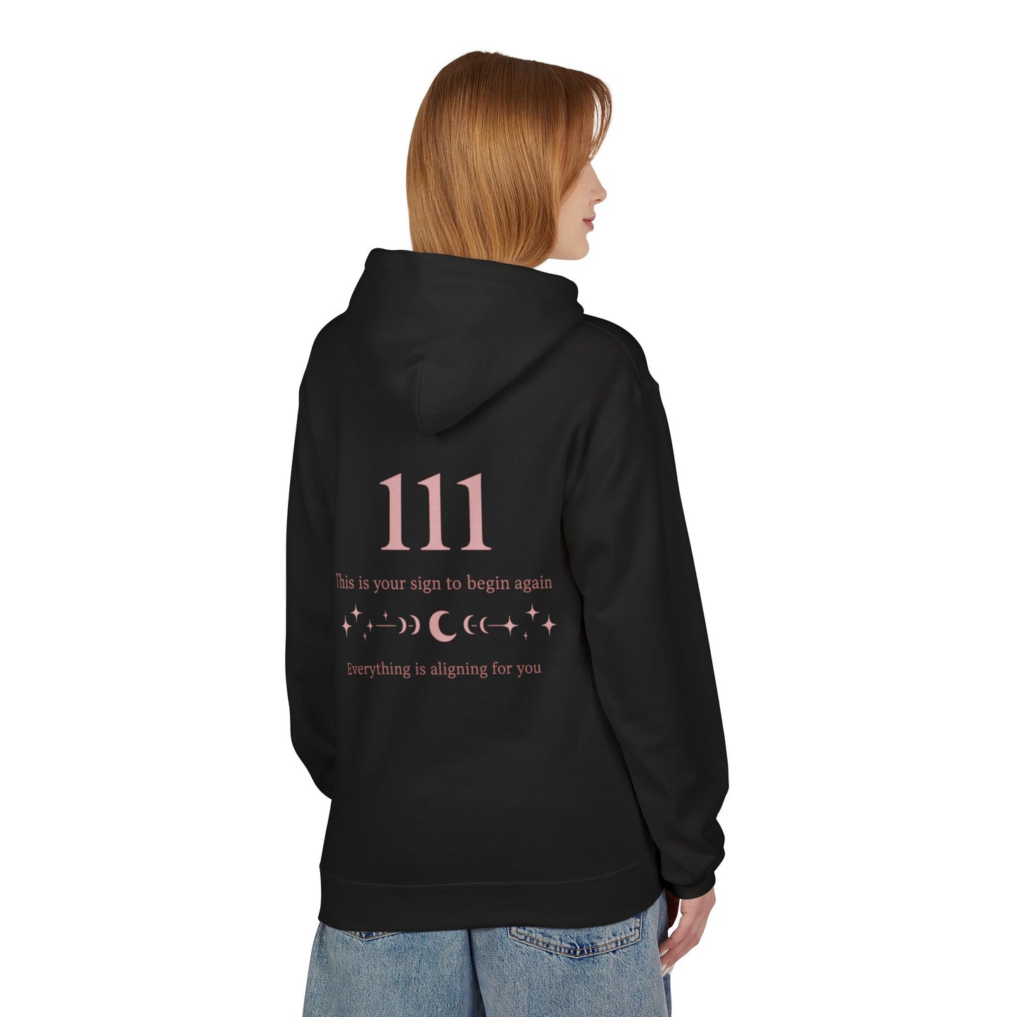 111 Angel Number Hoodie — Spiritual Numerology Graphic Hoodie