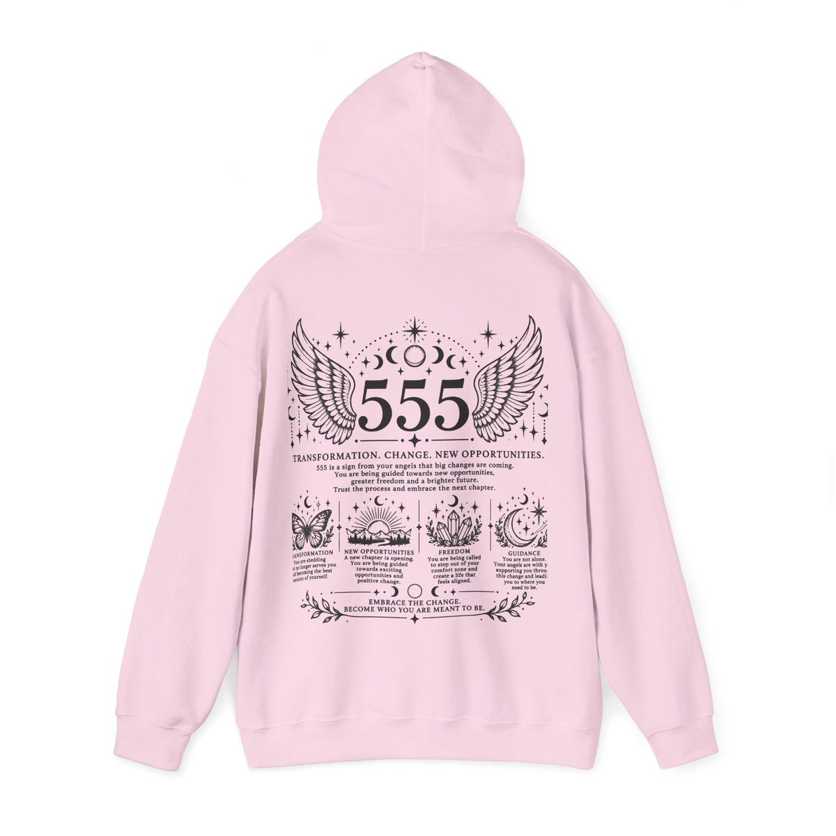 555 Angel Number Hoodie | Transformation & New Beginnings
