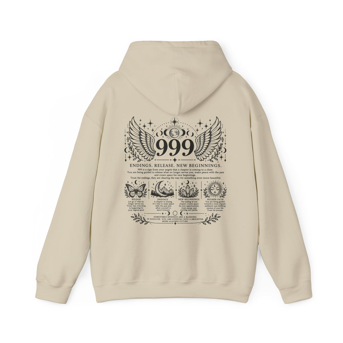 999 Angel Number Hoodie | Endings, Release & New Beginnings