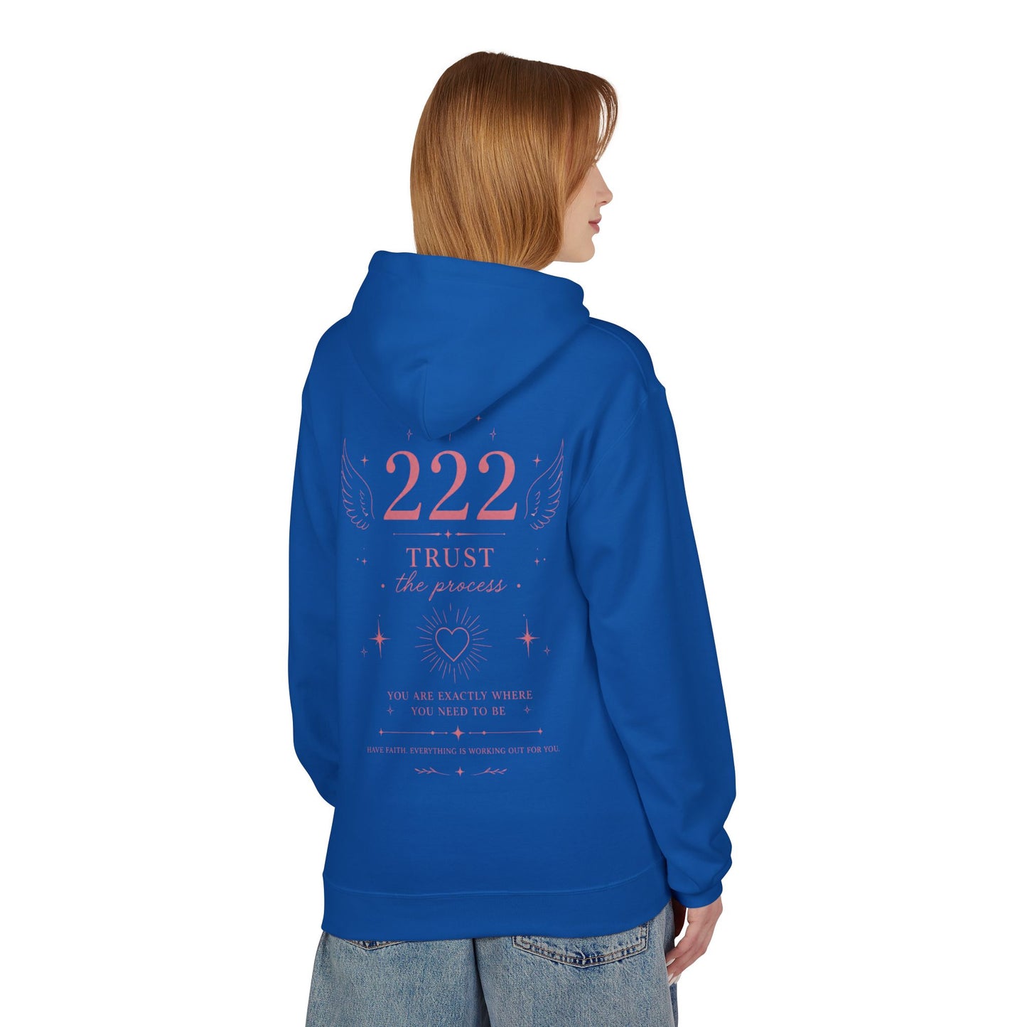 222 Angel Number Hoodie — Spiritual Numerology Graphic Hoodie