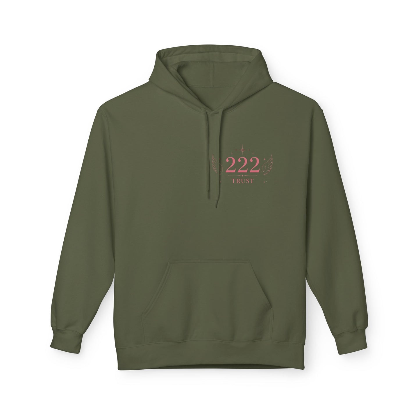 222 Angel Number Hoodie — Spiritual Numerology Graphic Hoodie