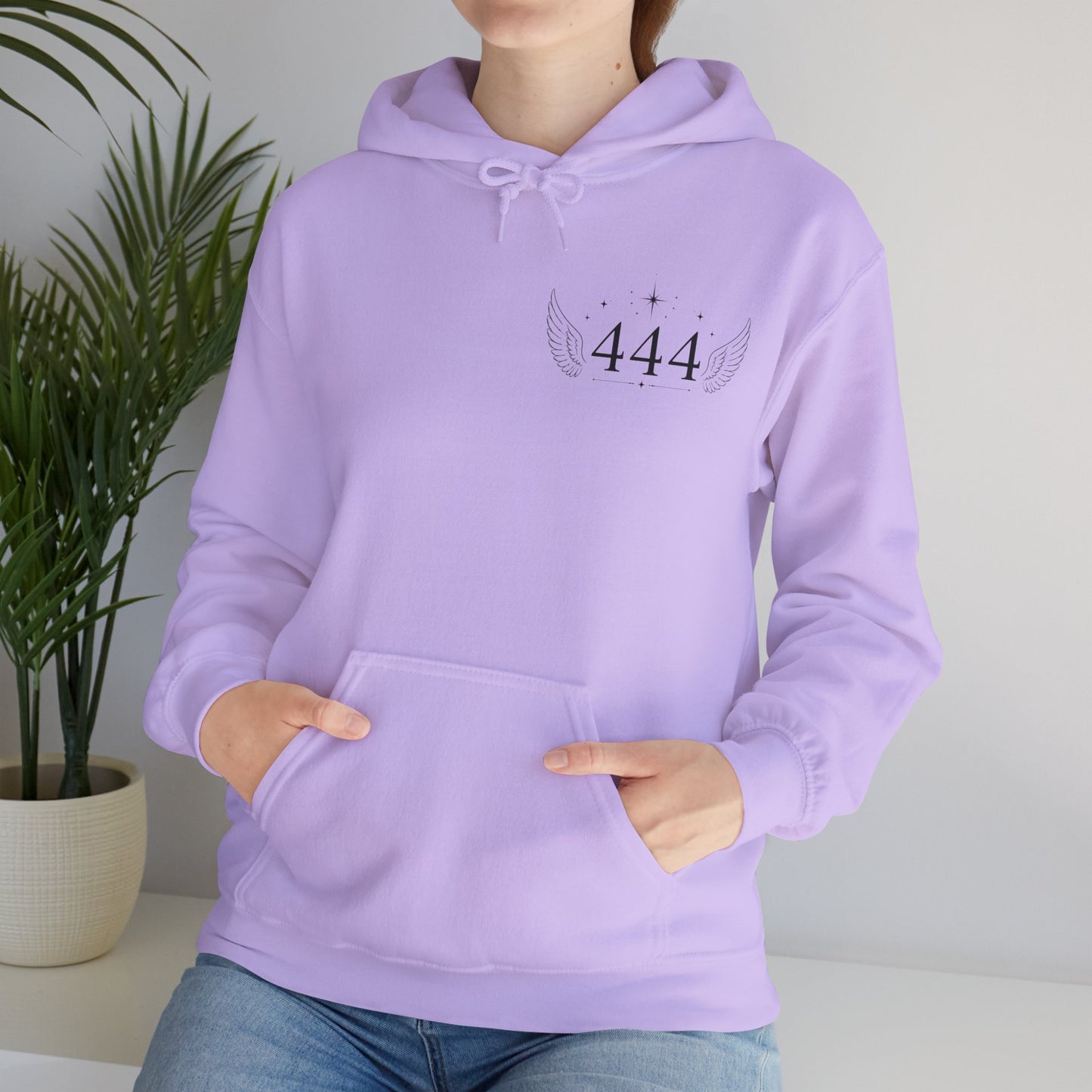444 Angel Number Hoodie – Spiritual Winged Numerology Sweatshirt