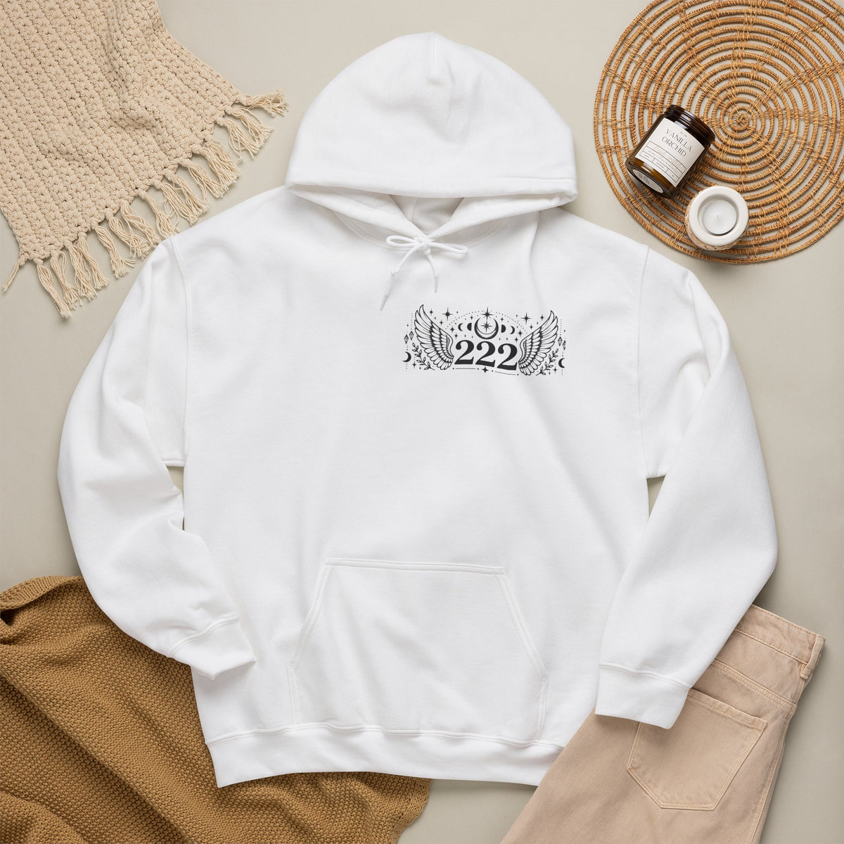 222 Angel Number Hoodie | Alignment, Trust & Divine Timing