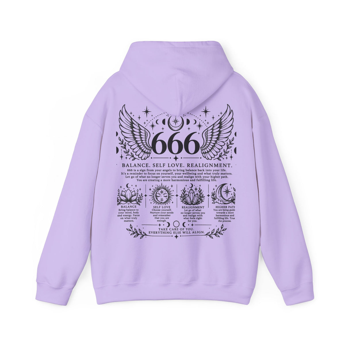 666 Angel Number Hoodie | Balance, Self-Love & Realignment