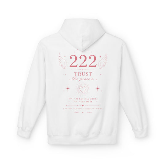 222 Angel Number Hoodie — Spiritual Numerology Graphic Hoodie