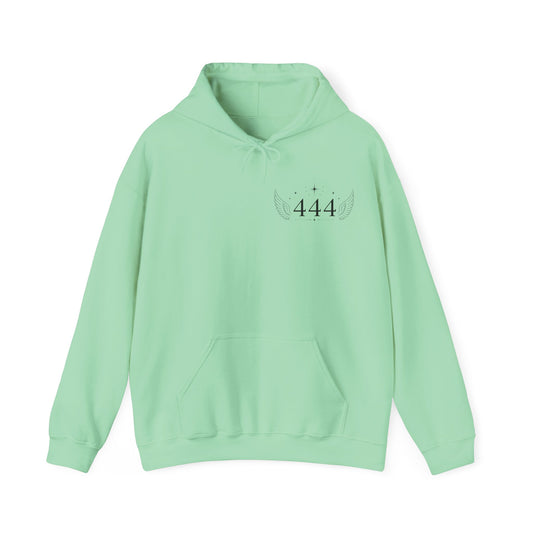 444 Angel Number Hoodie – Spiritual Winged Numerology Sweatshirt