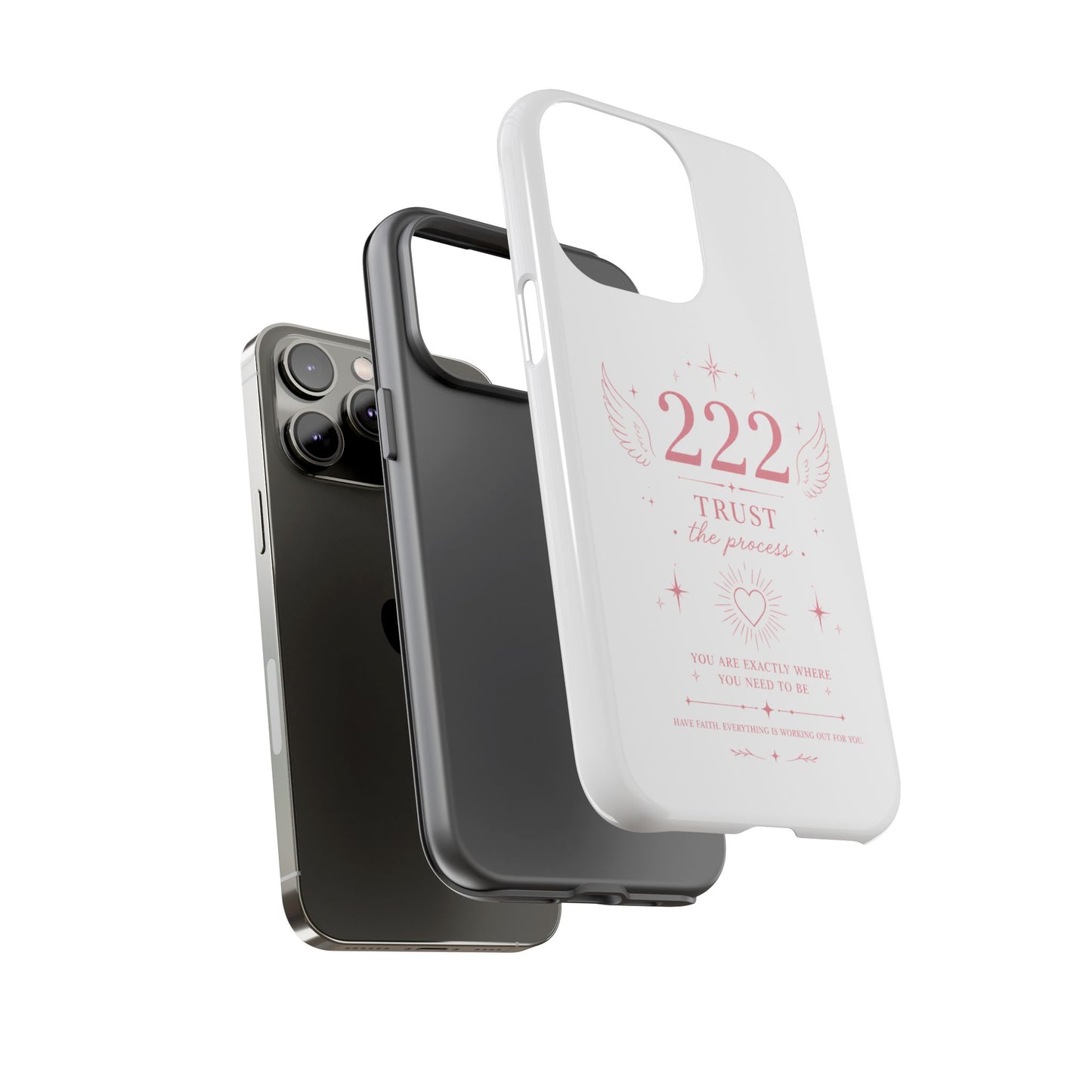 222 Trust the Process Phone Case — Angel Number Spiritual iPhone Case