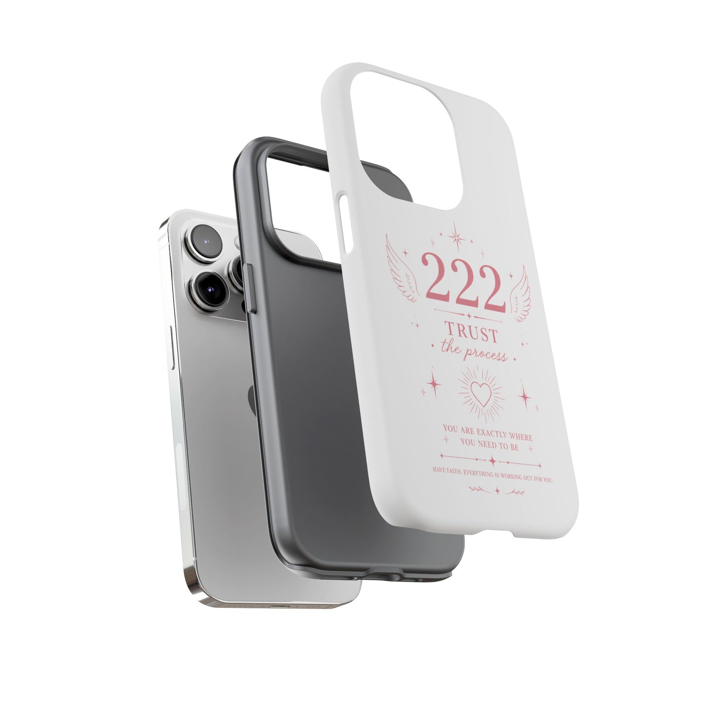 222 Trust the Process Phone Case — Angel Number Spiritual iPhone Case