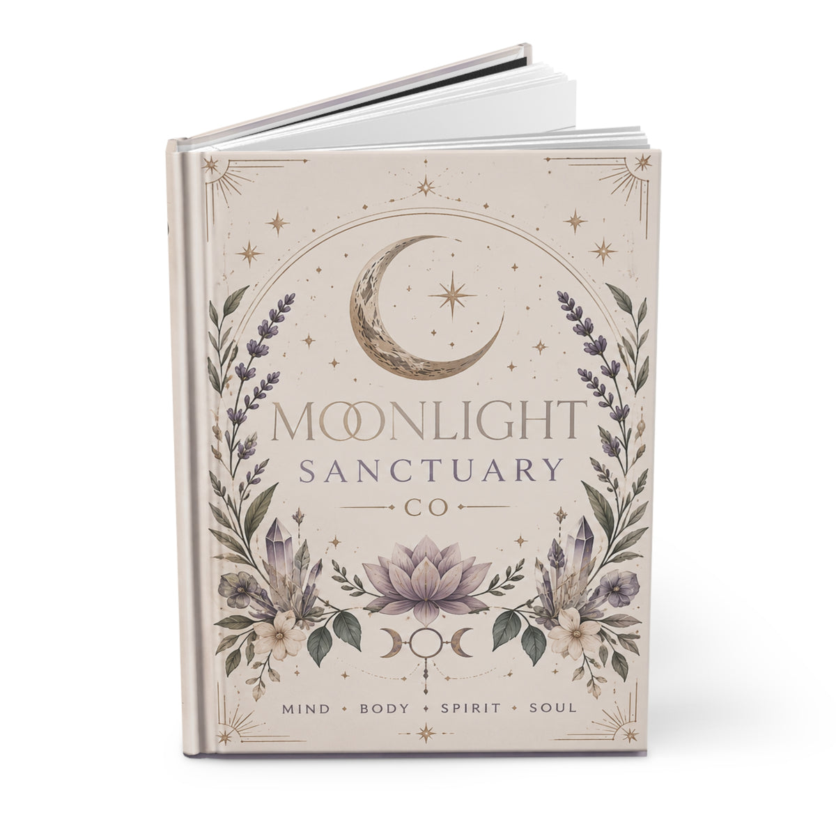 Moonlight Sanctuary Hardcover Notebook