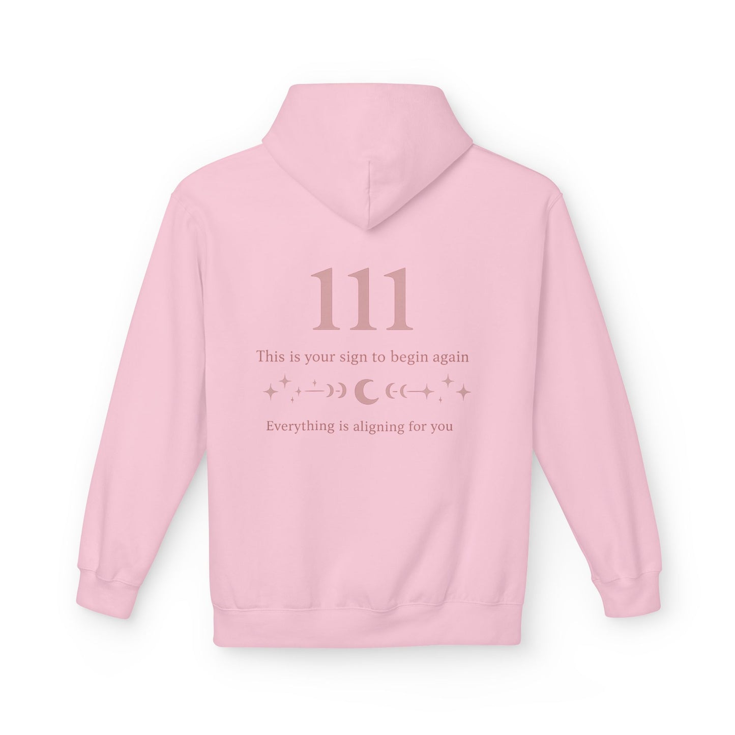 111 Angel Number Hoodie — Spiritual Numerology Graphic Hoodie