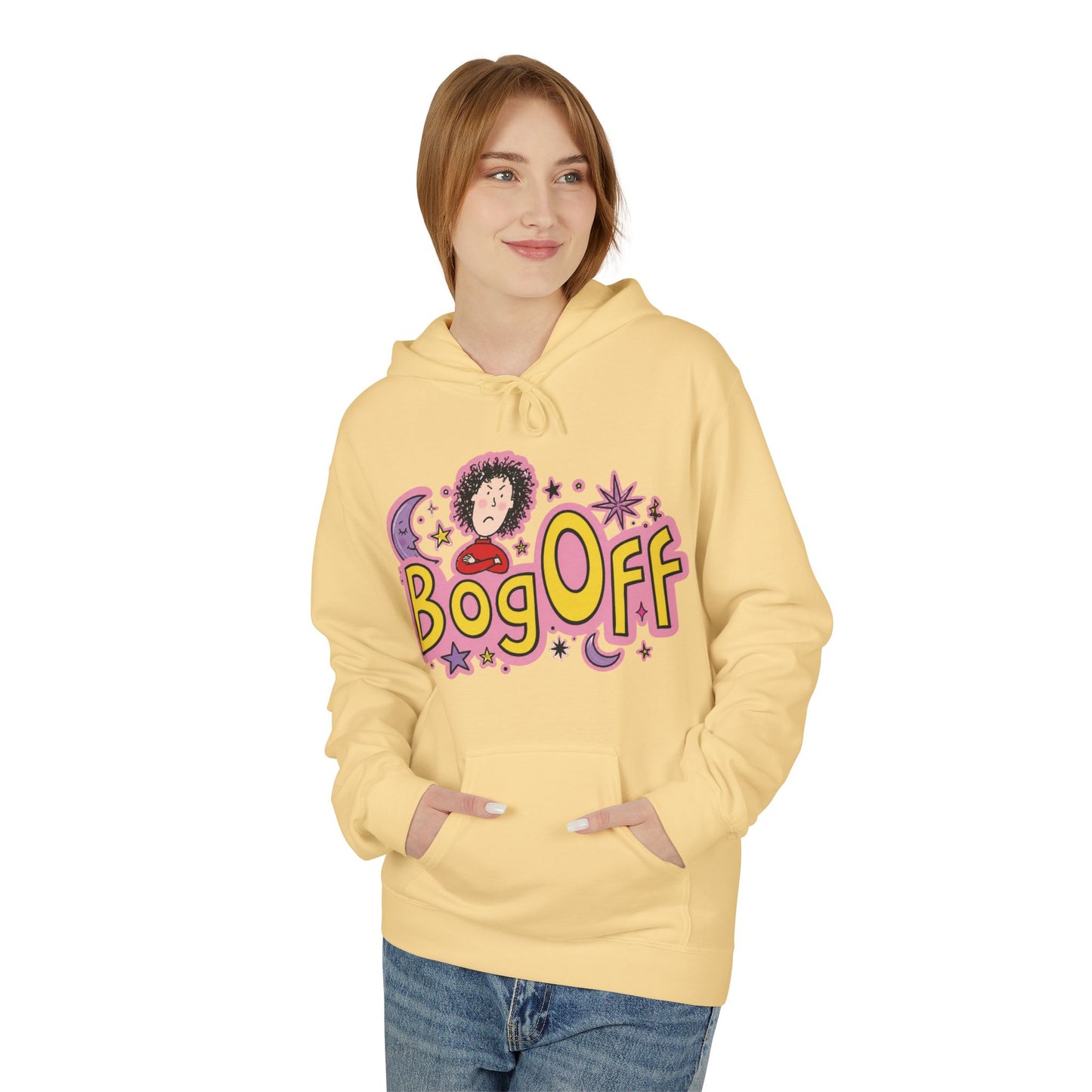 Bog Off Hoodie — Cute Retro 'Bog Off' Graphic Pullover