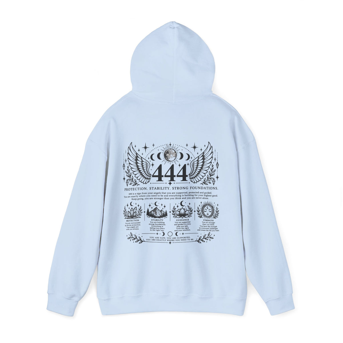 444 Angel Number Hoodie | Protection, Stability & Guidance
