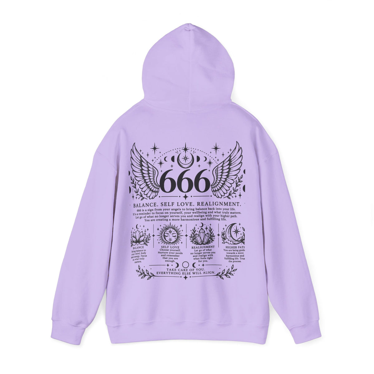 666 Angel Number Hoodie | Balance, Self-Love & Realignment