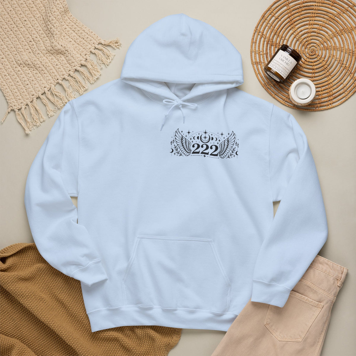 222 Angel Number Hoodie | Alignment, Trust & Divine Timing