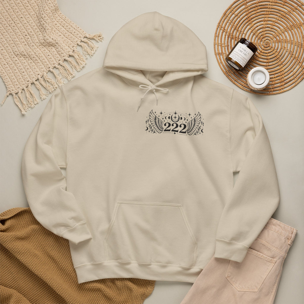 222 Angel Number Hoodie | Alignment, Trust & Divine Timing