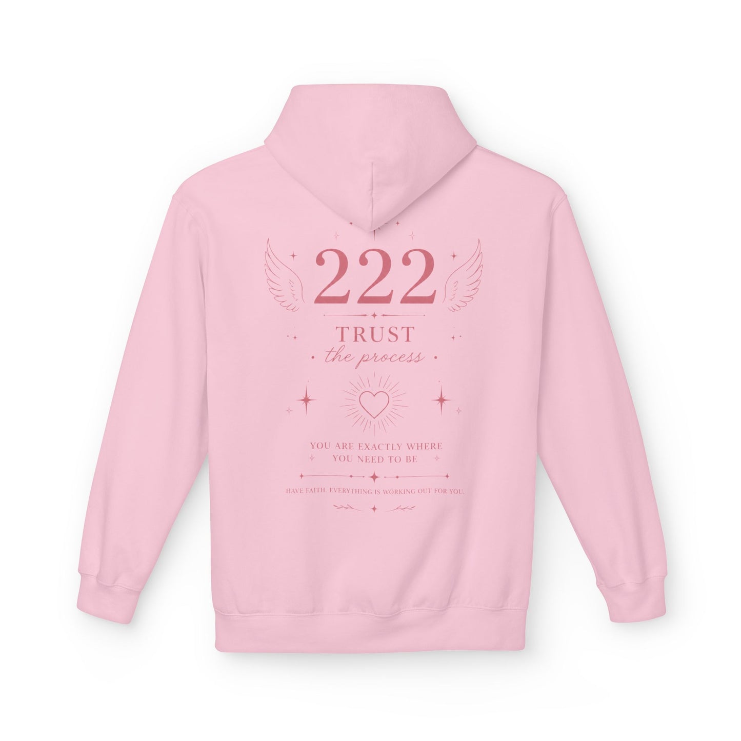 222 Angel Number Hoodie — Spiritual Numerology Graphic Hoodie