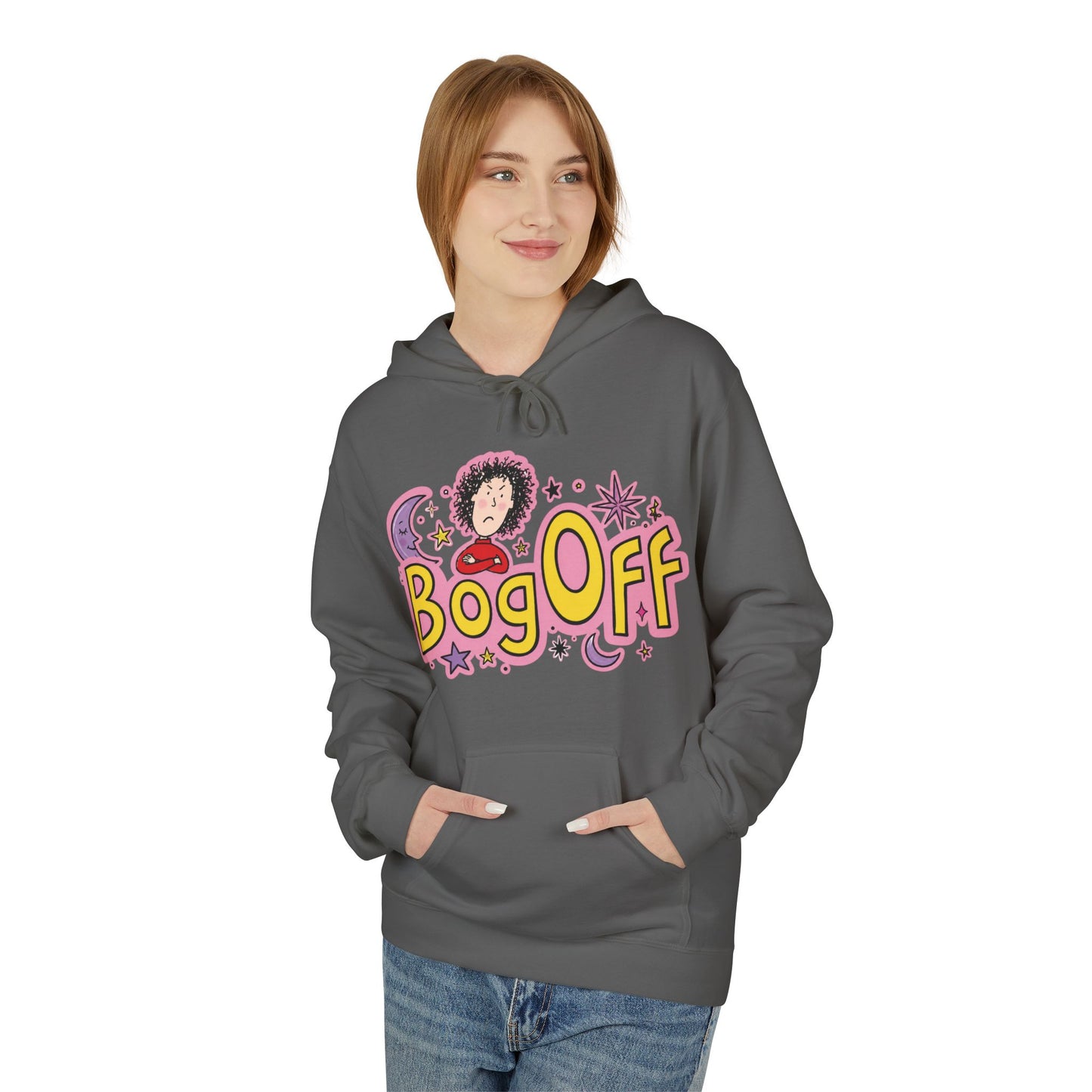 Bog Off Hoodie — Cute Retro 'Bog Off' Graphic Pullover