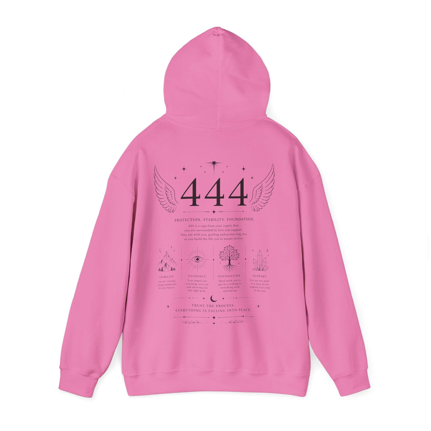 444 Angel Number Hoodie – Spiritual Winged Numerology Sweatshirt