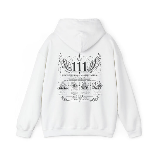 111 Angel Number Hoodie | New Beginnings & Manifestation