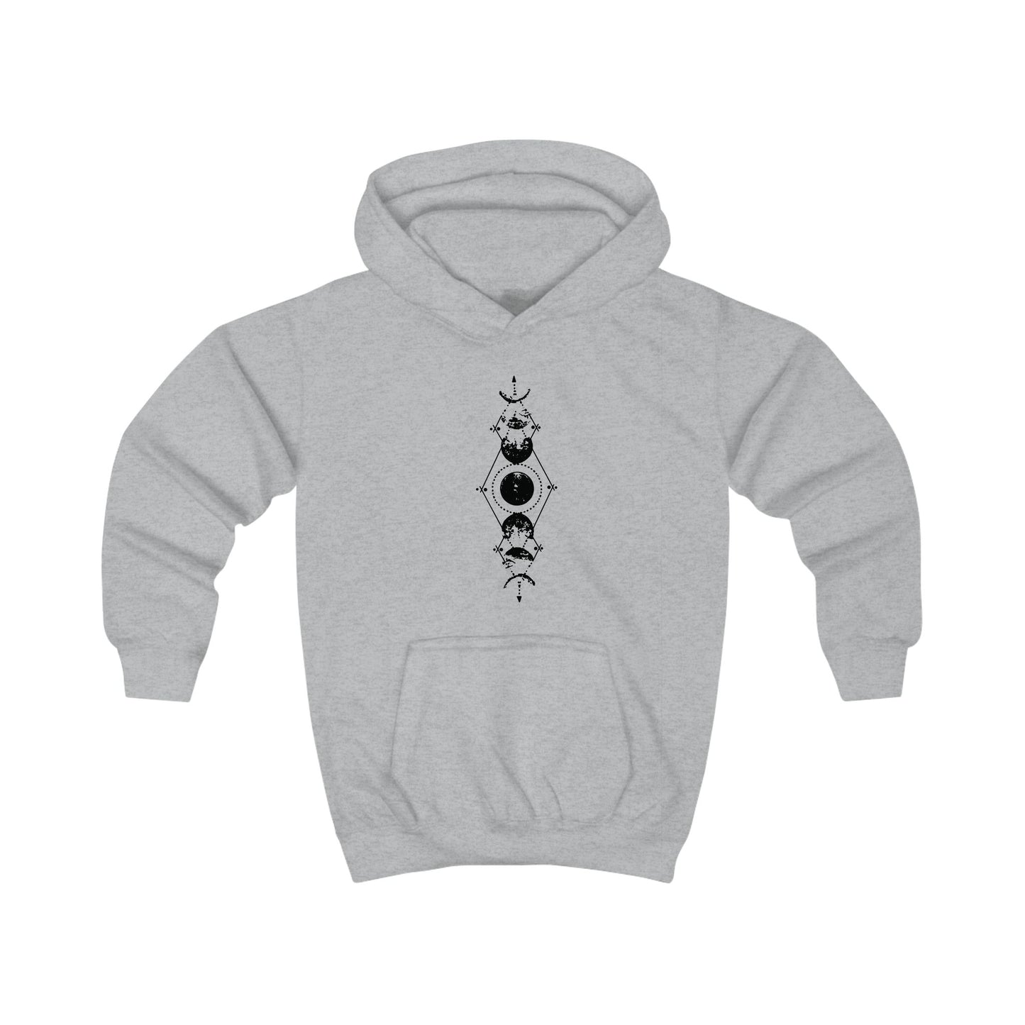 Kids Hoodie - 'Moon Child' Stay Wild Celestial Graphic Hoodie for Children